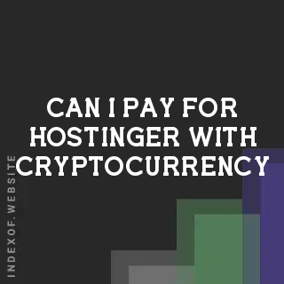 Can I pay for Hostinger with Cryptocurrency? Banners
