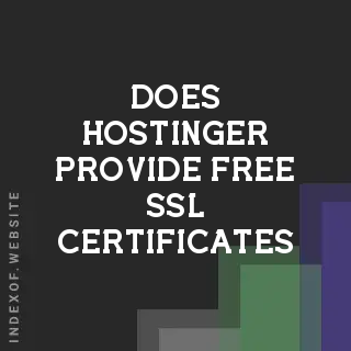 Does Hostinger provide free SSL certificates? Banners