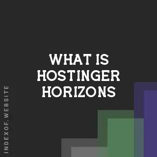 What is Hostinger Horizons? Banners