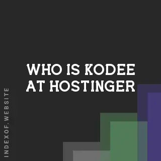 Who is “Kodee“ at Hostinger? Banners