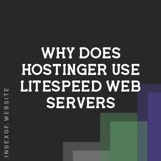 Why does Hostinger use LiteSpeed Web Servers? Banners